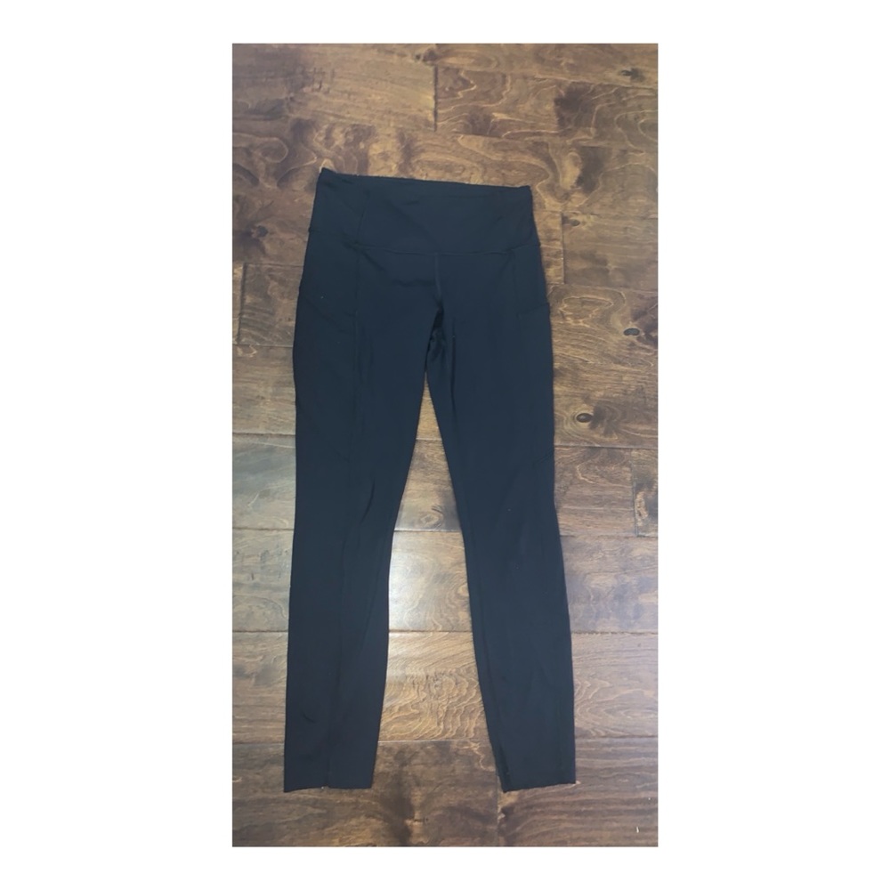 black lululemon fast & free 28” leggings